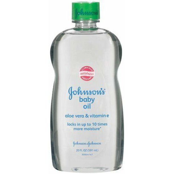 Johnson's Baby Oil, Aloe Vera and Vitamin E, 20 fl oz