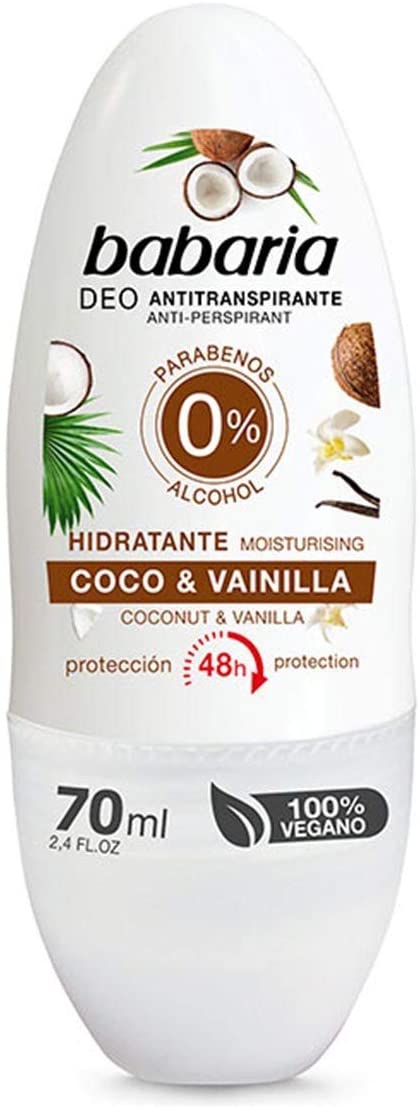 Babaria Deodorant Roll-On Coconut Vanilla Moisturizer 2.4Oz – Locatel  Health & Wellness Online Store