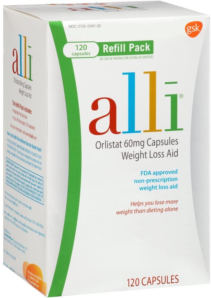 Alli Orlistat 60 mg Refill Pack Capsules – Locatel Health & Wellness Online  Store