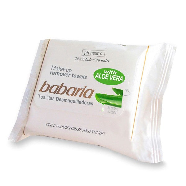 Babaria Naturals Aloe Vera Make up Remover Towels/Wipes – Locatel Health &  Wellness Online Store