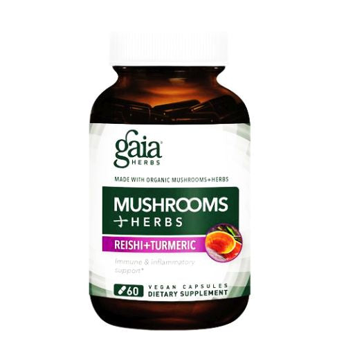 Gaia Herbs Mushrooms+Herbs Reishi+Turmeric