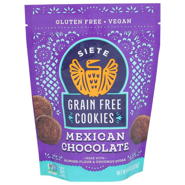 SIETE GRAIN FREE COOKIES CHOCOLATE 4.5 Oz