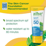 Alba Botanica Fragrance Free Sport SPF 45 Mineral Sunscreen