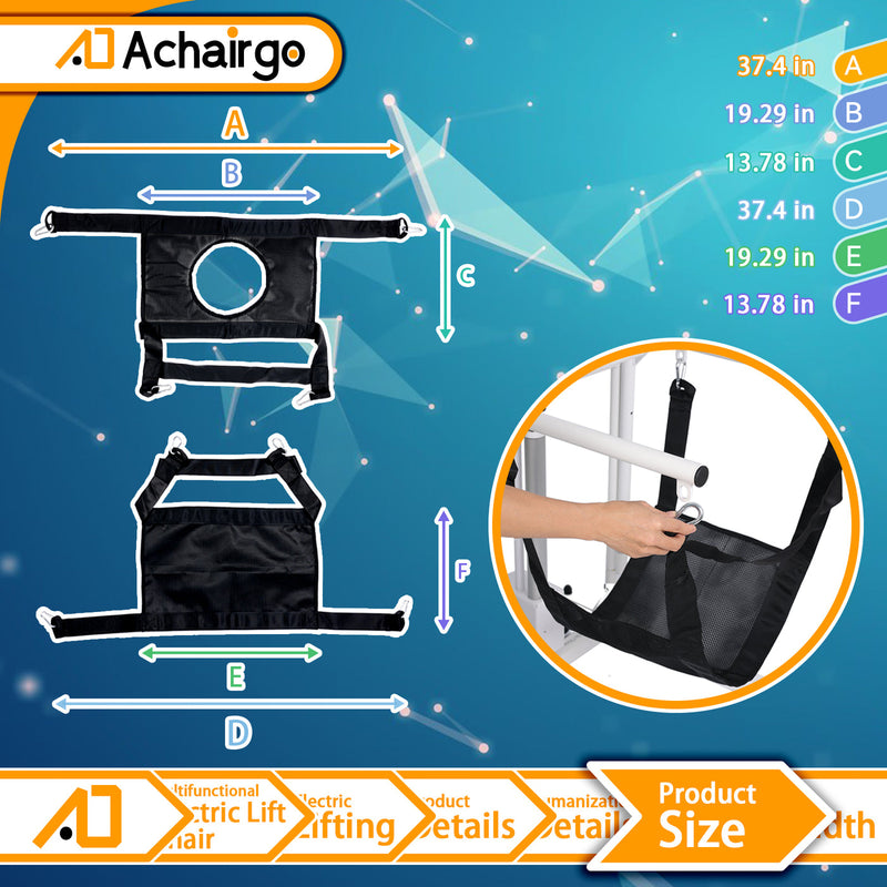 Sling de elevación de Achaire con agujero