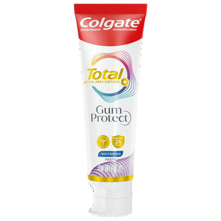 Colgate Total Active Prevention Gum Protect Whitening Toothpaste - Mint - 3.0oz