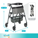 Stander Wonder Rollator Plus Ez Fold N Go Rollator Legal Rose