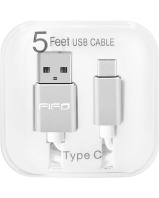 Fifo Fast 5ft USB to Type-C USB Cable White