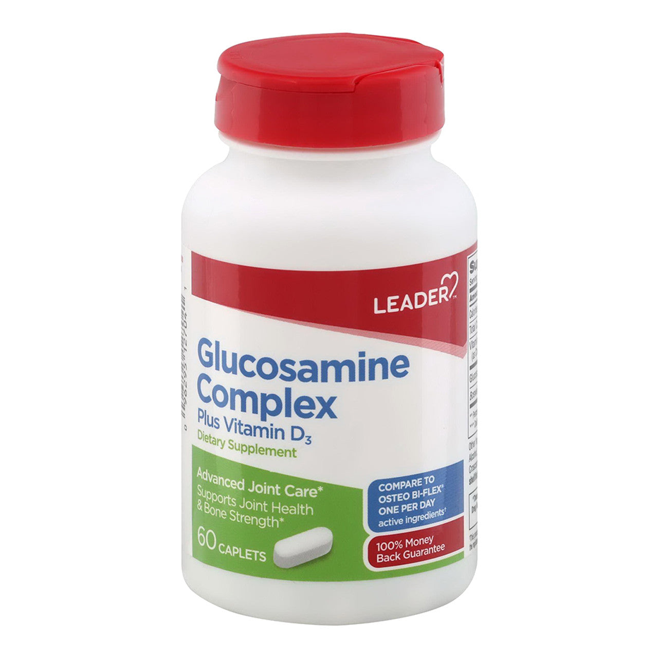Leader Glucosamine Complex + Vitamins D3 Caplets 60ct – Locatel Health ...