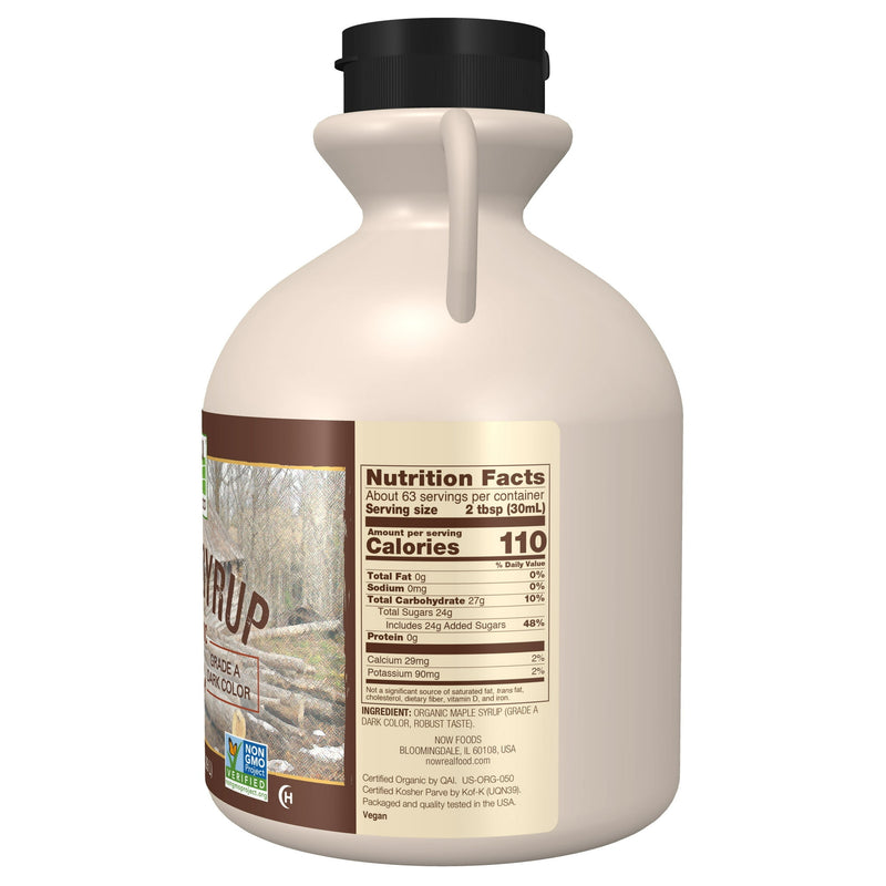 Now Certified Organic Maple Syrup 64oz