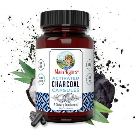 Mary Ruth's Organics Activated Charcoal 40 Capsules