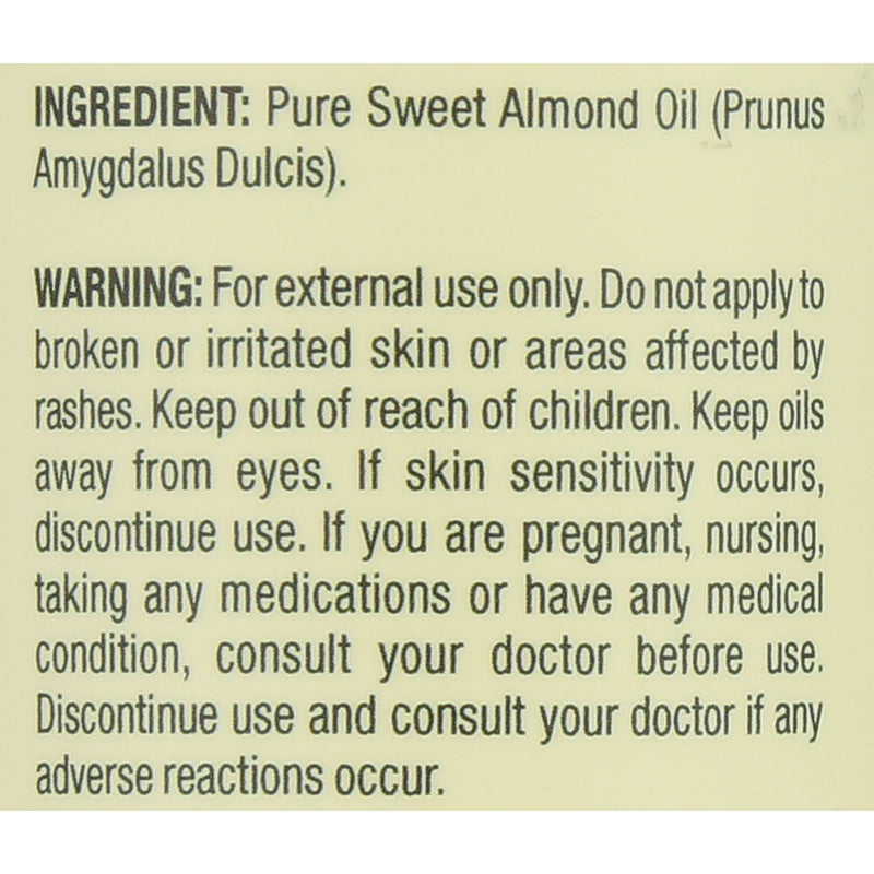 Nature's Truth Sweet Almond Pure Oil 4oz