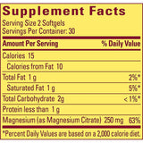 Naturaleza Hecha de citrato de magnesio 250mg Softgels 60ct