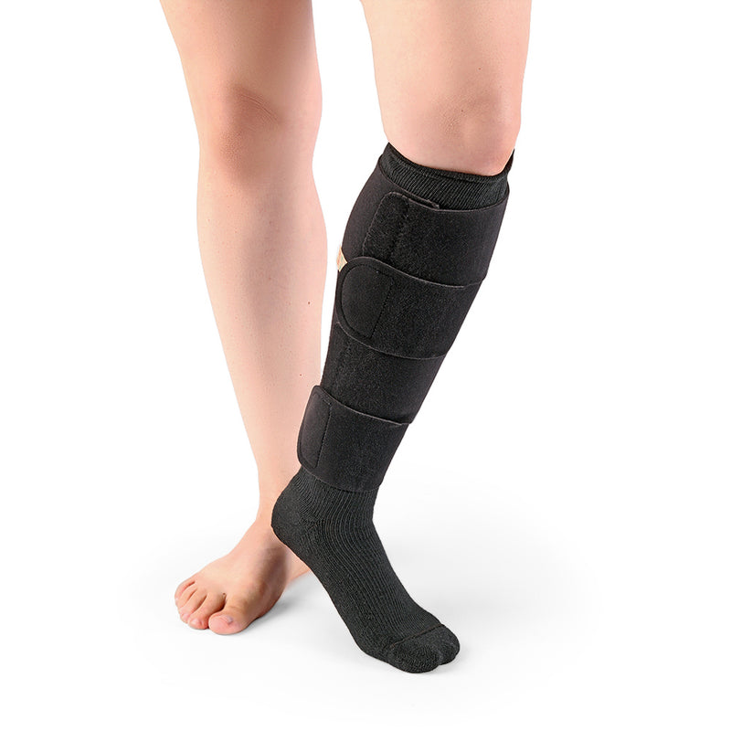Sigvaris Compreflex Complete Calf-Full Compression Wrap, Black, Size L Regular