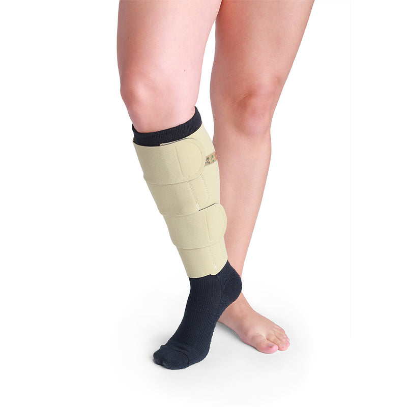 Sigvaris Compreflex Complete Calf Compression Wrap, Beige, Size L Regular