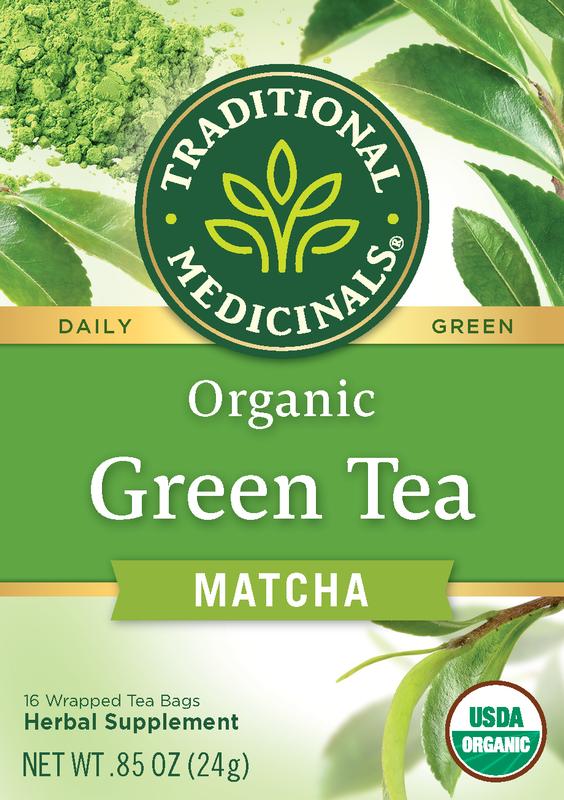 Traditional Medicinals, Organic Green Tea with Toasted Rice, Matcha, 16 Wrapped Tea Bags, 0.85 Oz (24 G)