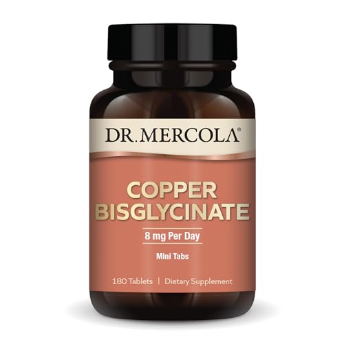 Dr. Mercola, Copper Bisglycinate, 180 Tablets (4 Mg per Tablet)