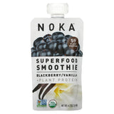 Noka, Superfood Smoothie + Prebiotic Fiber, Blackberry Vanilla, 4.22 Oz