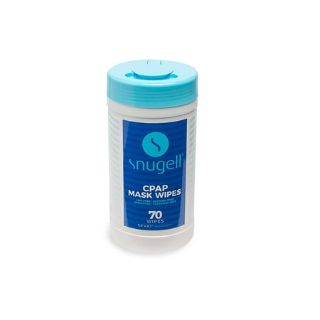 Individual CPAP Wipes with Aloe Vera by Snugell (40 Pack)