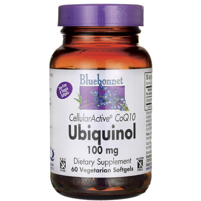Bluebonnet Ubiquinol 100 Mg 60 Vegetable Softgels