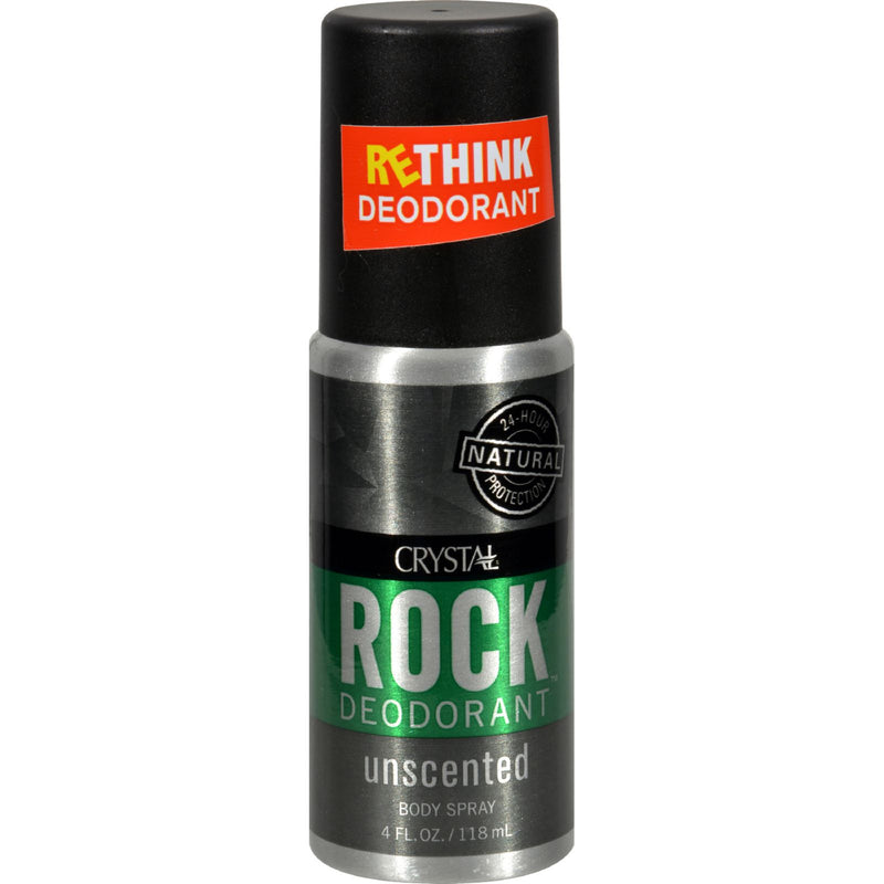 Crystal Deodorant Body Spray, Unscented, 4 fl oz