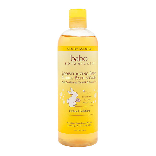 Babo Botanicals Baby Bubble Bath & Wash, 15 oz