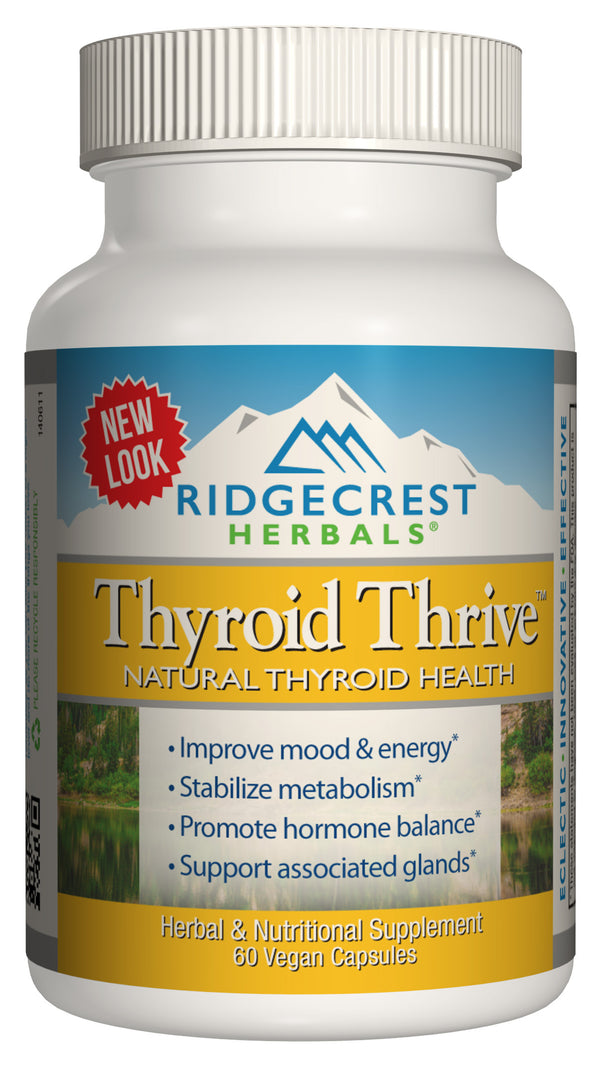 RidgeCrest Herbals Thyroid Thrive 60 Vegan Capsules