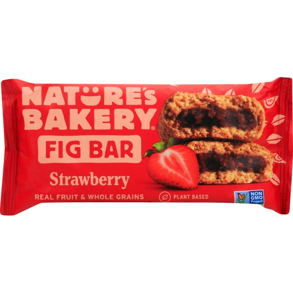 Natures Bakery Fig Bar Whole Wheat Strawberry 2oz