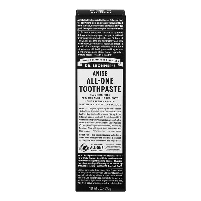 Dr. Bronner's Anise ALL-ONE Toothpaste