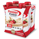 Premier Protein Shake, Strawberries & Cream, 11 Fl Oz, 4 Pack