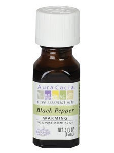 Aura Cacia Pure Black Pepper Essential Oil 0.5 Fl Oz