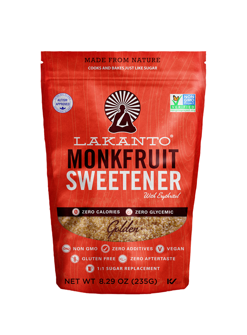 Lakanto Monkfruit Sweetener Golden, 8.29 oz, Pack of 10