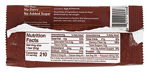 RXBAR Whole Food Protein Bar, Peanut Butter Chocolate, 12g Protein, 1.83 Oz Bar