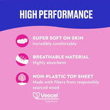 Carefree Ultra Thin Pads with Wings, Overnight, 28 CT