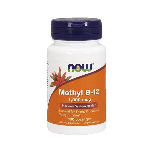NOW Foods Methyl B-12 1000 mcg Lozenges, 100 Count