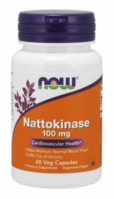 NOW Foods Nattokinase 100 mg, 60 Veg Capsules