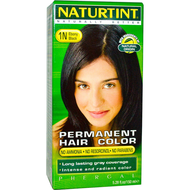 Naturtint Permanent Hair Color, 1N Ebony Black, 5.28 fl oz