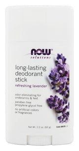 NOW Foods Long-Lasting Deodorant, Lavender, 2.2 oz