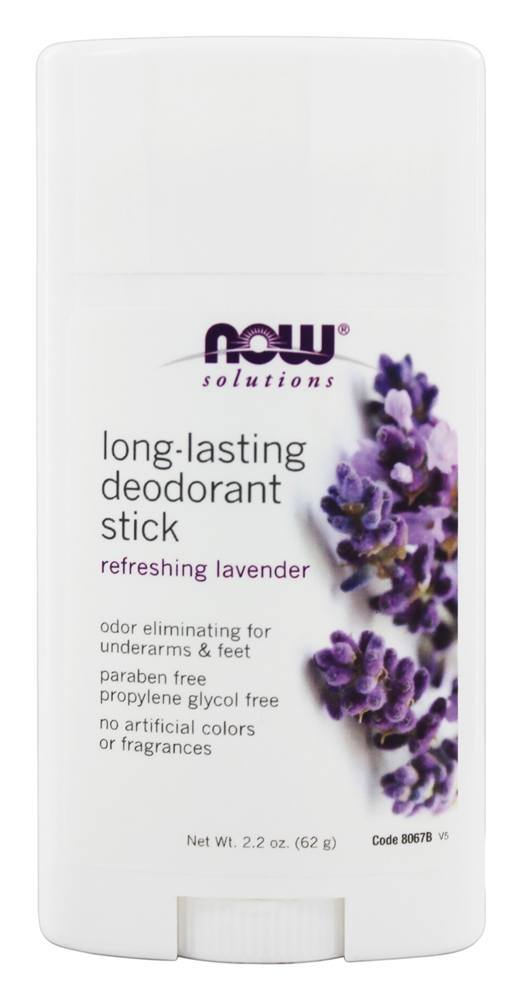 NOW Foods Long-Lasting Deodorant, Lavender, 2.2 oz