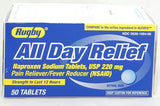 Rugby All Day Relief Naproxen Sodium Tablets 50 Count 220 Mg