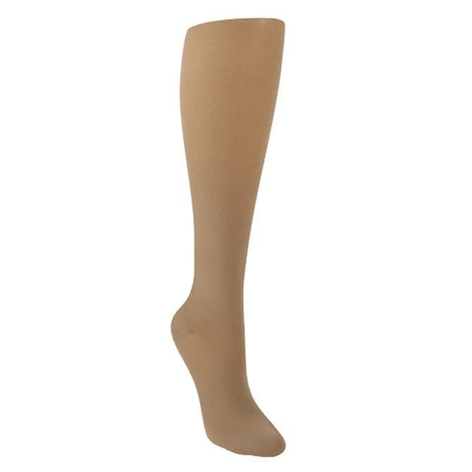 Sigvaris Soft Opaque Calf Compression Socks 15-20 mmHg, Open Toe, Medium Long