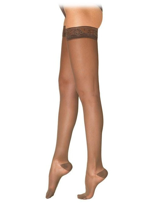 Sigvaris Sheer Thigh-High Compression Stockings 20-30 mmHg, Medium Long