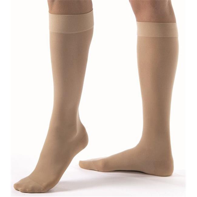 JOBST UltraSheer Women's Knee High, 20-30 mmHg, Black, Large, 1 Pair