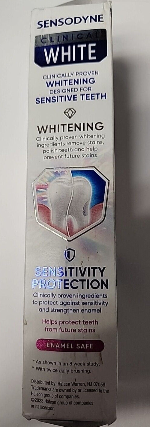 Sensodyne Clinical White Toothpaste 3.4 Oz, Mint Flavor