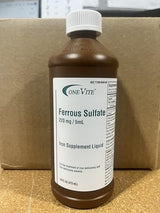 One Vite Ferrous Sulfate 220mg Iron Supplement Liquid 1 oz