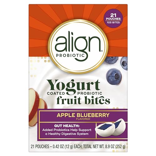 Align Yogurt Coated Probiotic Fruit Bites Blueberry, 21 ct