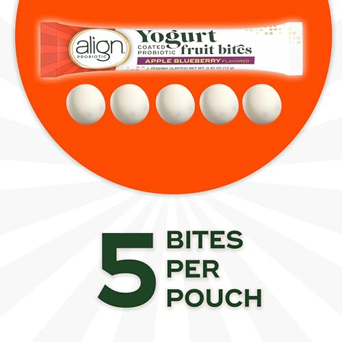 Align Yogurt Coated Probiotic Fruit Bites Blueberry, 21 ct