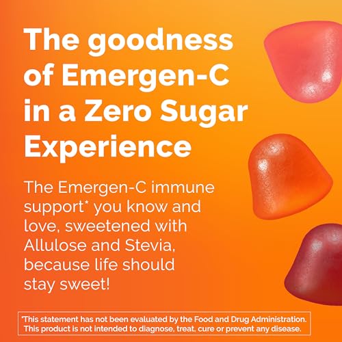 Emergen-C Zero Sugar Assorted Fruit Gummy Vitamins - 36ct