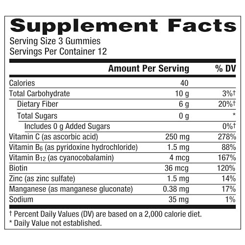 Emergen-C Zero Sugar Assorted Fruit Gummy Vitamins - 36ct