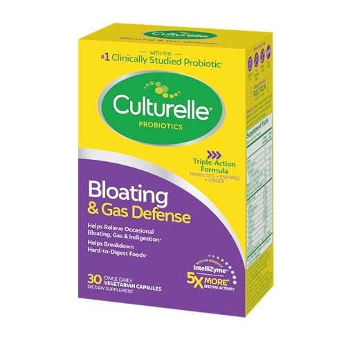 Culturelle Bloating & Gas Defense Capsules, 30 ct
