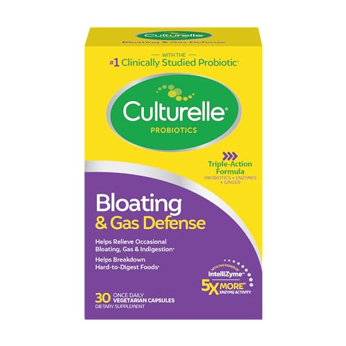 Culturelle Bloating & Gas Defense Capsules, 30 ct